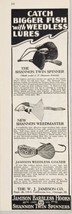1929 Print Ad Shannon Twin Spinner Fishing Lures &amp; Jamison Coaxer Chicago,IL - £9.45 GBP