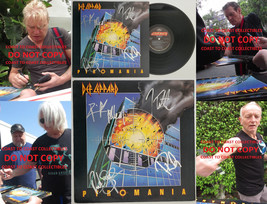 Def Leppard signed Pyromania album COA exact proof Elliott,Allen,Collen,Savage - £852.97 GBP