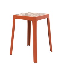 LeisureMod Stackable Square Plastic Dining Stool - Mid-Century Modern Ba... - $36.06