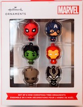 Hallmark  Marvel - Avengers Heros - 6 Mini Christmas Tree Ornaments - $14.84