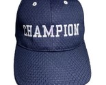 Otto Vented Champion Ball Cap Embroidered Navy Blue Adjustable One Size - £11.53 GBP