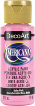 Americana Acrylic Paint 2oz Baby Pink   Opaque - $6.36