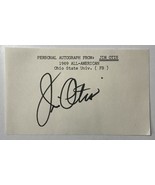 Jim Otis Autographed Signed Vintage 3x5 Signature Page - Football Great - $285.10 MXN