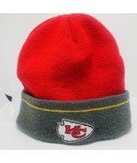 NFL Kansas City Chiefs Adult Cuffed Winter Knit Blend Red Toboggan Beani... - £10.26 GBP