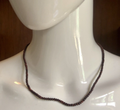 2 pezzi perline rotonde in legno di sandalo rosso Laal Chandan Mala Kant... - $19.54