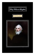 Henry Wadsworth Longfellow Signature Cut Custom Museum Framed Ready to Display - £1,087.64 GBP