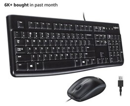 Logitech MK120 Wired Desktop Keyboard and Mouse Combo - €7,58 EUR