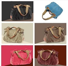 Color: Very Cherry - ARM CANDY Handy Natural Canvas Handbag - $72.99