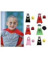 Children Cancer Superhero Cape and Beanie Hat Set Cancer Gift Kids Chemo - £23.69 GBP