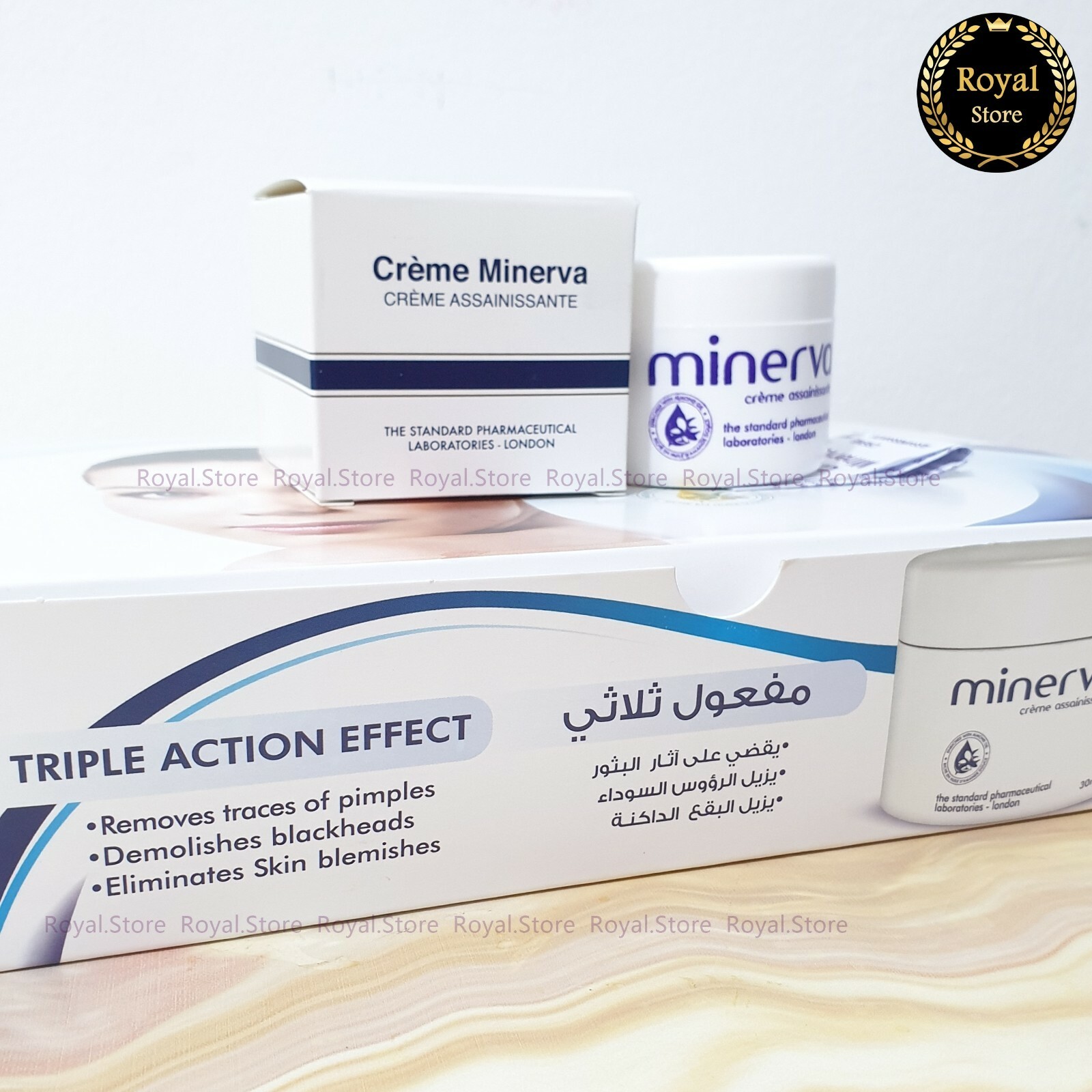Original Minerva Cream assainissante For Acne And Blemish 30ml  كريم منيرفا Item image 5