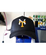 New York NY Mets Yankees Dual Mashup Logo Embroidered Snapback Hat - £26.74 GBP