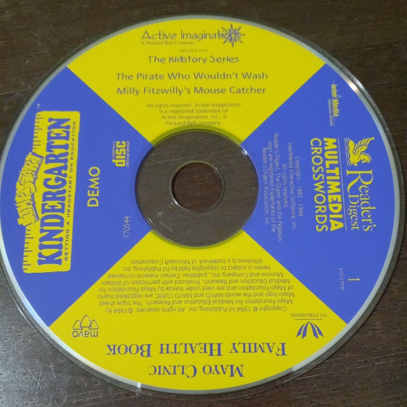 JumpStart Kindergarten demo, readers digest crosswords, mayo clinic + CD PC Item image 4