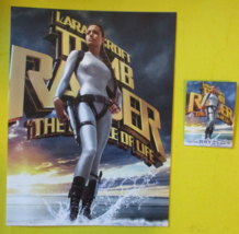 Lara Croft Tomb Raider Cradle Of Life Button &amp; Credits Angelina Jolie - £9.48 GBP