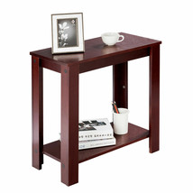Chair Side Table Coffee Sofa Wooden End Shelf Living Room Furniture Espresso New - £57.40 GBP