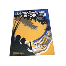 A Little Rendezvous in Honolulu - Vintage Sheet Music by Cliff Miska c.1936 - $152.64 MXN