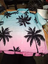 Mens Unbranded Beach Day Button Up Shirt Sz L 9095BxBARE - $24.65