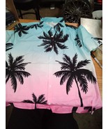 Mens Unbranded Beach Day Button Up Shirt Sz L 9095BxBARE - $465.79 MXN