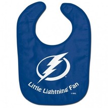 NHL Tampa Bay Lightning Blue Baby Infant ALL PRO BIB LITTLE FAN by WinCraft - £10.17 GBP