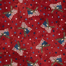 Northcott Stonehenge Stars And Stripes Viii Red Quilt Fabric By Yard 23460 24 - £8.69 GBP