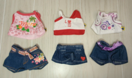 Build a Bear 7&quot; mini bear clothes outfits Beary Beautiful series tops sh... - $13.85