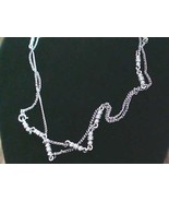 Silver Tone 55 Inch Opera Length Necklace - $17.58 CAD