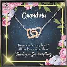 Grandma Gift Grandchild to Grandma Inseparable Love Pendant 18k Rose Gold Finish - $64.30
