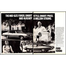 1971 Ford Torino 500 SportsRoof and Brougham 2 Page Vintage Print Ad Wall Art - £8.19 GBP