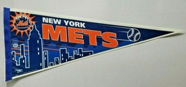 Rare Vintage 1997 MLB Pennant New York Mets WinCraft Sports 12&quot; x 30&quot; NOS - $17.99