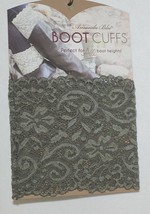 Amanda Blu 31503 Boot Cuffs Olive Green Lace 5 Inches Tall image 1