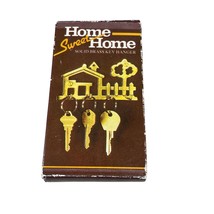 Brass Key Holder Wall Mounted 4 Hook House Home Tree Fence 4.5” Wide - £9.89 GBP