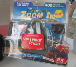 CVS Photostar Zoom In Disposable Telephoto Camera New Outdoor Use - $13.50 CAD