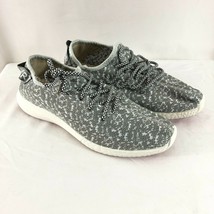 Womens Athletic Sneakers Knit Lace Up Gray Size 39 US 8 - $19.24