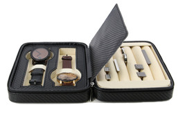 Decorebay High class Cufflink Case &amp; Ring Storage Organizer Men&#39;s Jewelry Box - £31.35 GBP