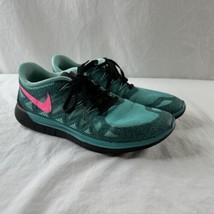 Nike Free 5.0 Womens Sz 10 Shoes Hyper Turquoise Pink Athletic Running Sneakers - £26.73 GBP