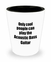 Acoustic Bass Guitar Player Shot Glass Musician Funny Gift Idea For Liquor Lover - £10.26 GBP