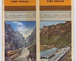 Rio Grande Railroad Time Table and Route Map October 1 1956 - £19.44 GBP