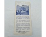 Vintage Historic Gettysburg Travel Brochure - £12.53 GBP