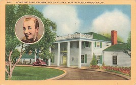 Home Of Bing Crosby Toluca Lake North Hollywood, Ca. Post Card Db A27 - £1.54 GBP
