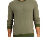 Club Room Men&#39;s Elevated Tonal Textured Sweater in Olive Green-Size XL - $19.97