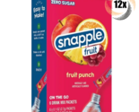 12x Packs Snapple Singles To Go Fruit Punch Drink Mix | 6 Packets Each |... - $30.87