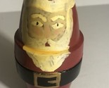 Vintage Wooden Santa Claus Christmas Decoration 1997 XM1 - £7.11 GBP