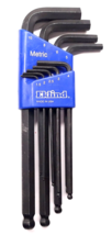 EKLIND 9 PIECE METRIC HEX KEY SET 1/5-10mm L-KEY #10609 - USA MADE  - $9.99