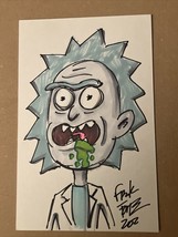 Original Rick Sanchez From  Rick &amp;Morty Original Drawing By Frank Forte ... - £21.99 GBP