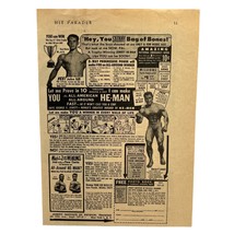 George Jowett Vintage Print Ad 50s He-Man Body Building Muscle Building ... - $19.89