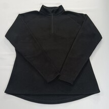 Cabela's Women's Black 1/4 Zip Long Sleeve Pullover Fleece Sweatshirt Size L Reg image 14
