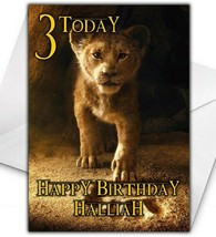 LION KING MOVIE Personalised Birthday / Christmas / Card - Large A5 - Disney - $4.10