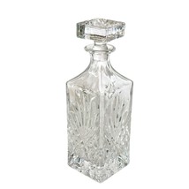 Whiskey Decanter and Square Stopper Dublin by Godinger 11&quot; Diamond Pattern - $42.08