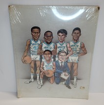 Vintage 1982 North Carolina Dodson Basketball Print Jordan Dean Smith UNC 11x14 - £158.64 GBP