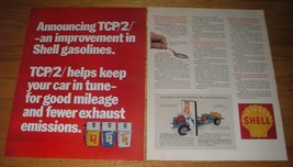 1971 Shell Gasoline Ad - Announcing TCP/2/ - an improvement in Shell gasolines - $18.49