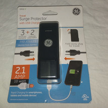 GE Travel Surge Protector w/ 3 Outlets &amp; 2 USB Ports - £4.44 GBP